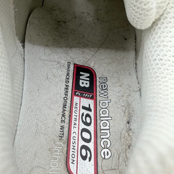 New Balance White and Gray Sneakers - Picture 7 of 11